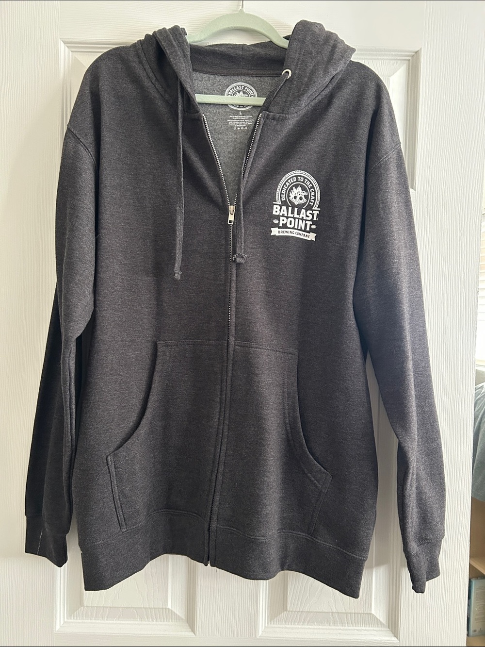 Gildan Black Hoodie with White Ballast Point Logo